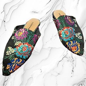 Lucky Brand Floral Slip Ons